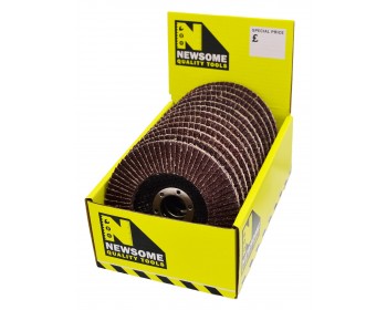 Box of 60 Grit Aluminium Oxide Flap Discs